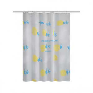 Cortina de Ducha de Plástico Gedy (180x200cm) Azul Tropical y Amarillo TVI 1335 1830 para Baño - Product Image 2