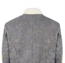 Abrigo largo gris para hombre, reproducción histórica, estilo uniforme colonial, con botones. - Product Image 4