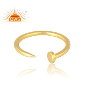 Anillo de Plata de Ley 925 chapado en oro de 18 quilates, joyería fina Demi para mujer, regalo para ella - Product Image 3