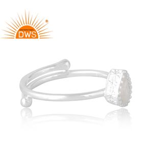 Superventas anillo de piedras preciosas de Luna arcoíris Natural de 925 esterlina, joyería personalizada para mujer, regalo para ella - Product Image 4