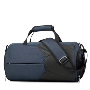 2024 moda hombres gimnasio deportes hombro inclinado bolsa de entrenamiento forma de barril bolsa de viaje de lona mejores materiales precios bajos - Product Image 2