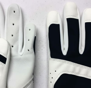 Gants de frappe de baseball en cuir bleu respirant à poignet court pour hommes, de qualité supérieure, personnalisés, pour usage professionnel, dernière collection - Product Image 5