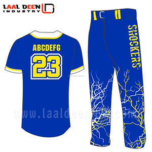 Vente en gros OEM Maillot de baseball sur mesure pour hommes Uniforme de l'équipe de softball en polyester Vêtements de football américain en spandex Logo personnalisé - Product Image 4