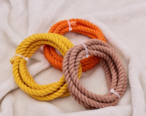 Corde de laisse de chien en macramé en coton de qualité Personnalisable Cordes de coton en macramé personnalisées Corde en coton naturel avec assurance qualité - Product Image 2