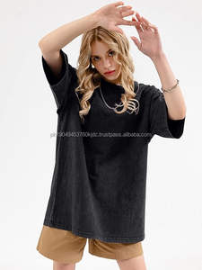 Camisetas de Cuello Redondo de Algodón para Hombre, 100% Tejidas, Transpirables, de Secado Rápido, Estilo Urbano, Holgadas, Casuales, de Manga Corta - Product Image 3