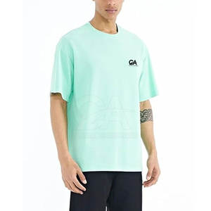 Dernier design T-shirt à épaules tombantes de couleur unie pour hommes T-shirt à épaules tombantes pour hommes, durable et à séchage rapide - Product Image 5