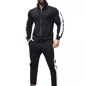 Survêtement athlétique haute Performance haut à glissière et bas de jogging tenue de survêtement 2 pièces pour hommes - Product Image 5