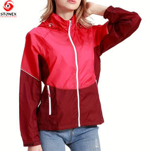Chaqueta Cortavientos Impermeable y Ligera para Mujer, Talla Grande, con Logotipo Personalizado, Secado Rápido y Transpirable - Product Image 3
