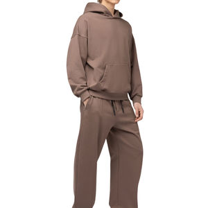 Ensemble de survêtement en coton avec logo personnalisé de haute qualité, élégant, confortable, respirant, vêtements de sport tendance, survêtement tendance - Product Image 2