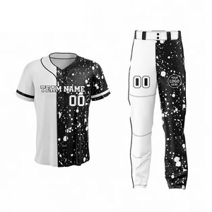 Ensemble d'uniformes de baseball personnalisés pour équipes, vêtements de sport durables et respirants pour les écoles, l'entraînement et les jeux en plein air - Product Image 1
