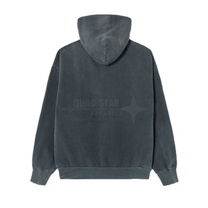 เสื้อฮู้ดดี้ผู้ชายสีพื้นโลโก้แบบกำหนดเอง สำหรับฤดูหนาว ผ้าฝ้าย 100% น้ำหนักเบา ทนทาน ระบายอากาศได้ดี แห้งเร็ว สวมใส่สบาย - Product Image 2