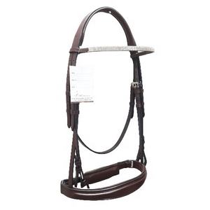 Vente en gros de bride en cuir véritable de qualité supérieure et bandeau en cristal Rembourrage doux Produits durables pour chevaux - Product Image 1