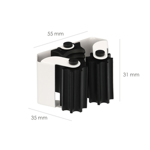 Supporto per scopa adesivo/a vite (confezione blister da 2) - Product Image 2