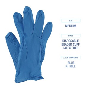 Gants de sécurité en nitrile jetables sans poudre Boardwalk 5 Mil Small Blue 1000/carton - Product Image 3