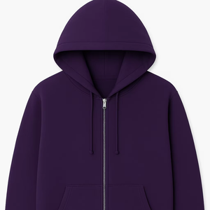 Sudaderas con Capucha de Corte Regular con Cierre, 250 GSM, Temporada de Invierno, 100% Algodón Ecológico - Product Image 1