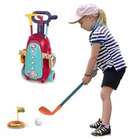 Vente en gros de jouets en plastique personnalisés de luxe bon marché pour enfants Club complet de loisirs Sports Mini Golf Set