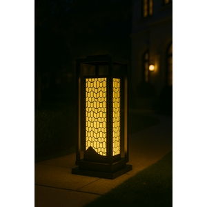 DNT.001.01 Lampes de jardin LED haut de gamme, éclairage paysager, lumière blanc chaud 3000K, IP65/67, étanche, acier inoxydable, solaire électrique - Product Image 1