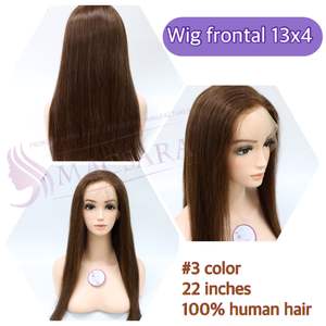 Vente en gros de perruques closure vierges à partir de matières premières extensions de cheveux humains vietnamiens produits de perruque pour femmes noires - Product Image 2