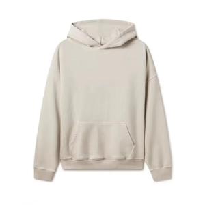 Jersey de mezcla de algodón de talla grande para hombre, sudadera polar con capucha bordada de gran tamaño con logotipo personalizado, sudaderas básicas - Product Image 4