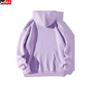 Meilleures ventes Pull-over à capuche personnalisé de couleur unie avec impression bouffante Vêtements d'hiver chauds avec col à capuche Sweats à capuche pour hommes teints en couleur unie - Product Image 2