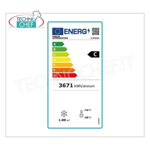 Congelador Comercial Forcar de 1 Puerta para Cocina, 555 Litros, Estático, con Estantes de Evaporación Fijos, Temperatura -18/-22°C - Product Image 1