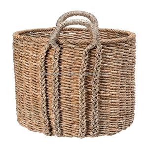 Vietnam Seagrass Storage Basket with Lid Wholesale <b>Plant</b> Basket for Home Decor DHT Handicraft - Product Image 2