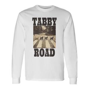 T-shirt promotionnel à manches longues sur le thème des chats de Tabby Road - Product Image 1