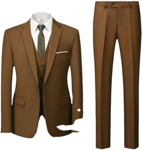 ชุดสูท3ชิ้นสำหรับผู้ชายที่ทำจากผ้าวูลผสมพรีเมี่ยมเหมาะสำหรับงานแต่งงานงานเลี้ยงรับรองชุดสำนักงานและ2026ตอนเย็น - Product Image 2