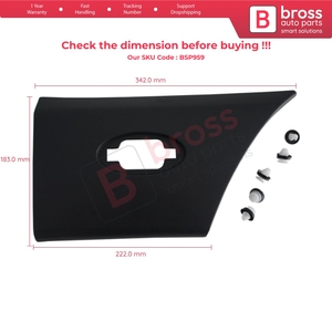 Moldura de Protección Lateral Trasera Derecha BSP959 768F30007R para Master MK3 Movano B NV400 - Product Image 6