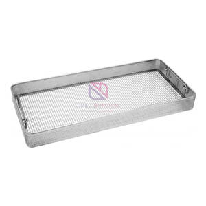 Panier à instruments chirurgicaux en acier inoxydable de haute qualité, économique, durable, à base de fil, perforé sur les côtés, fiable, à commande manuelle - Product Image 1