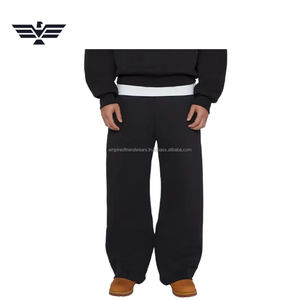 Pantalons de survêtement en laine mélangée de qualité supérieure pour hommes, taille XL, coupe ample, taille élastique, style sportif, pantalons de jogging, vêtements de détente - Product Image 3