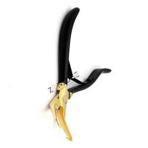 Kit de herramientas de alicates de ajuste y eliminación de extensiones de cabello más vendido Kit de agujas de tracción y bucle de ganchillo Acero inoxidable negro y dorado - Product Image 2