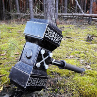 Marteau Viking en Acier Forgé Sur Mesure de Qualité Industrielle - Marteau à Clous de Toiture de Haute Qualité pour Camping et Chasse en Extérieur OEM