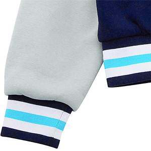 Venta al por mayor personalizar azul blanco Varsity chaqueta para hombres chaqueta de béisbol de los hombres chaqueta de bombardero de béisbol universitario para hombres - Product Image 5