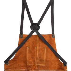 Delantal de soldadura de cuero de vaca a prueba de calor resistente al fuego ropa de trabajo de cuero dividido resistente al fuego equipo de protección de soldadura - Product Image 6
