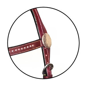 Bride de cheval en cuir occidental réglable de qualité supérieure pour l'entraînement et les spectacles d'équitation - Product Image 4