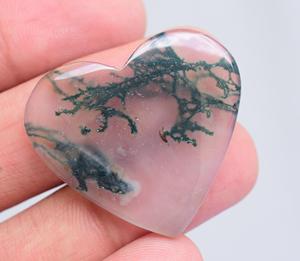 มอสส์อาเกตหัวใจ,พลอยโมราหลวมพลังแสงอาทิตย์แบบธรรมชาติราคาขายส่งจำนวนมากพร้อมขาย - Product Image 2