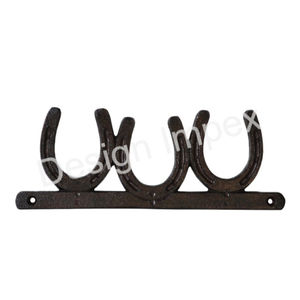 Meilleure vente Plaque murale en fonte OEM ODM personnalisé Unique Horse Shoe Solid Wall Accessories Plaque Home Decor - Product Image 2