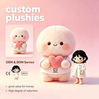 Peluche personnalisée en forme de cœur, jouet en peluche simple et mignon pour la Saint-Valentin, cadeau personnalisé en gros