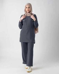 Uniforme Médico Musulmán para Mujer, Conjunto de Ropa Quirúrgica Transpirable de Manga Larga para Hospital - Product Image 2