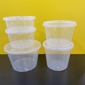 OEM personalizado de fábrica 12oz 16oz 20oz de inyección de forma redonda PP contenedor de plástico con tapas comida para llevar ensalada apto para microondas - Product Image 6