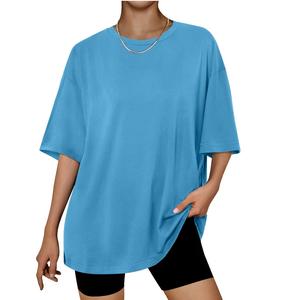 เสื้อยืดแขนสั้นสำหรับผู้หญิงเสื้อยืดแฟชั่นผ้าฝ้ายออกแบบได้ตามต้องการฤดูร้อน - Product Image 1