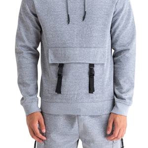 Ensembles de sweats à capuche pour hommes de la meilleure qualité Ensemble de sweat à capuche et de short en deux pièces pour hommes avec logo personnalisé Ensemble de survêtements de survêtement 100% en coton - Product Image 4