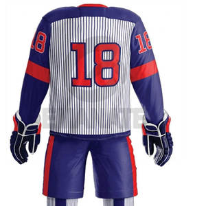 Uniformes Profesionales de Hockey sobre Hielo, Talla Personalizable, Costuras Resistentes, Tela 100% Poliéster, Secado Rápido, Transpirable, Personalizable para Equipos - Product Image 5