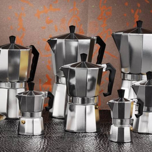 หม้อโมก้าพอทแบบวาล์วเดี่ยว |   เครื่องชงกาแฟอะลูมิเนียมทรงแปดเหลี่ยมสไตล์อิตาลี, หม้อต้มกาแฟแบบยุโรป, เครื่องชงเอสเพรสโซ่สำหรับใช้ในบ้าน - Product Image 4