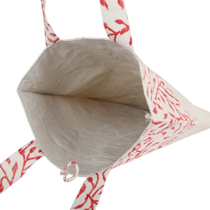 Bolsas de regalo de compras de algodón teñido orgánico biodegradable con asa de transporte al hombro y tasa comparativa - Product Image 3