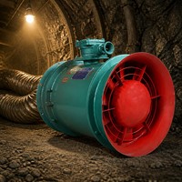Ventilator Aksial Listrik Anti Ledakan YBT/FBY-75kW 11kW 22kW untuk Penggunaan Tambang dan Ventilasi Lokal 380V/660V