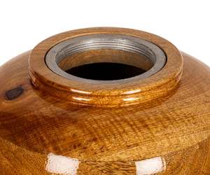 Handcrafted ไม้เผาศพ Urn อนุสรณ์ที่ระลึกสไตล์วินเทจไม้เบิร์ช Urn สัตว์เลี้ยง Handcrafted - Product Image 2