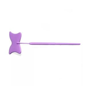 Miroir à cils antidérapant à fixation murale simple, cadre en acier inoxydable plaqué or, grossissement 3X, classique pour le travail des cils - Product Image 6