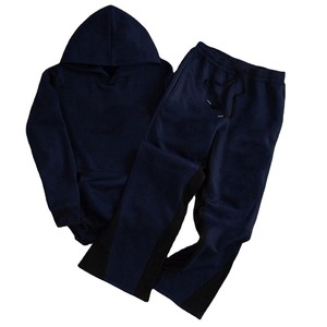 Custom Logo Heavyweight Baggy Tracksuits Unisex Sweat suit <b>Set</b> High Quality Autumn Winter Solid Hoodie <b>Sweatpants</b> <b>Set</b> Men - Product Image 3